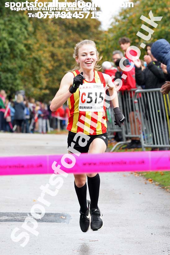 Womens under-17s 3 Stage Relay, 2018 ERRA 6 and 4 Stage and Youngsters Relays. Photo:  David T. Hewitson/Sports for All Pics